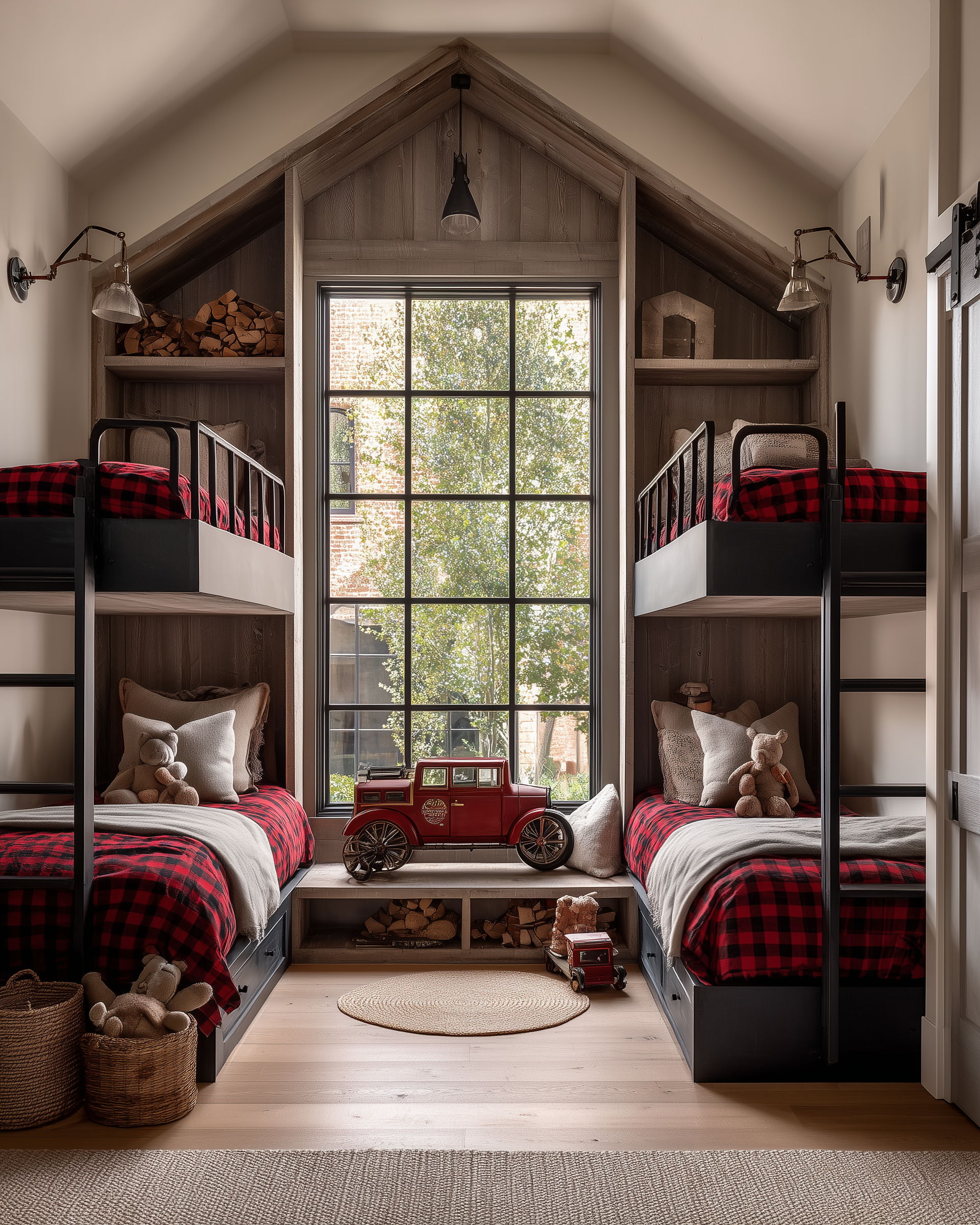 Classic Red Kids Room